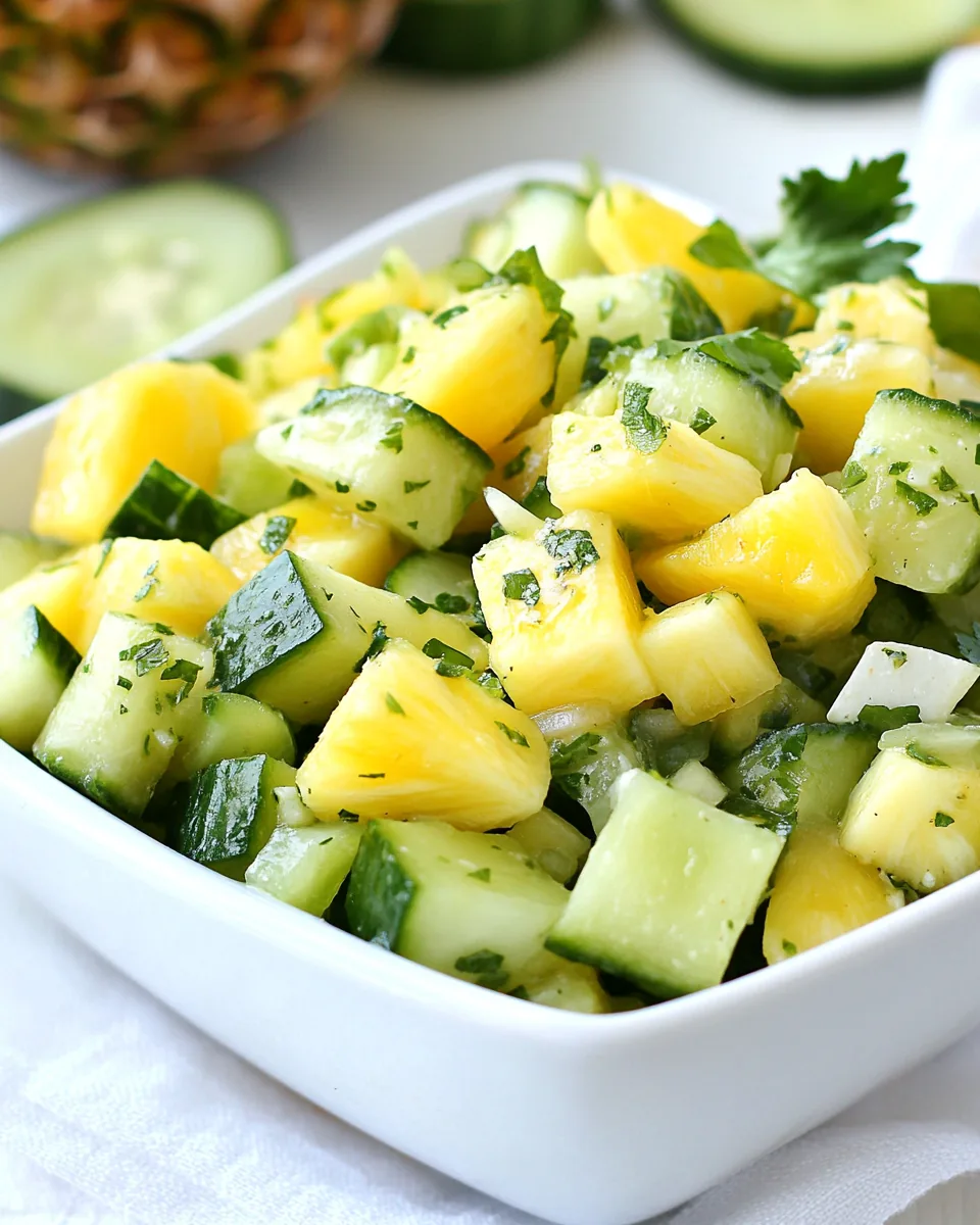Pineapple Cucumber Salad