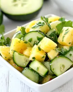 Pineapple Cucumber Salad