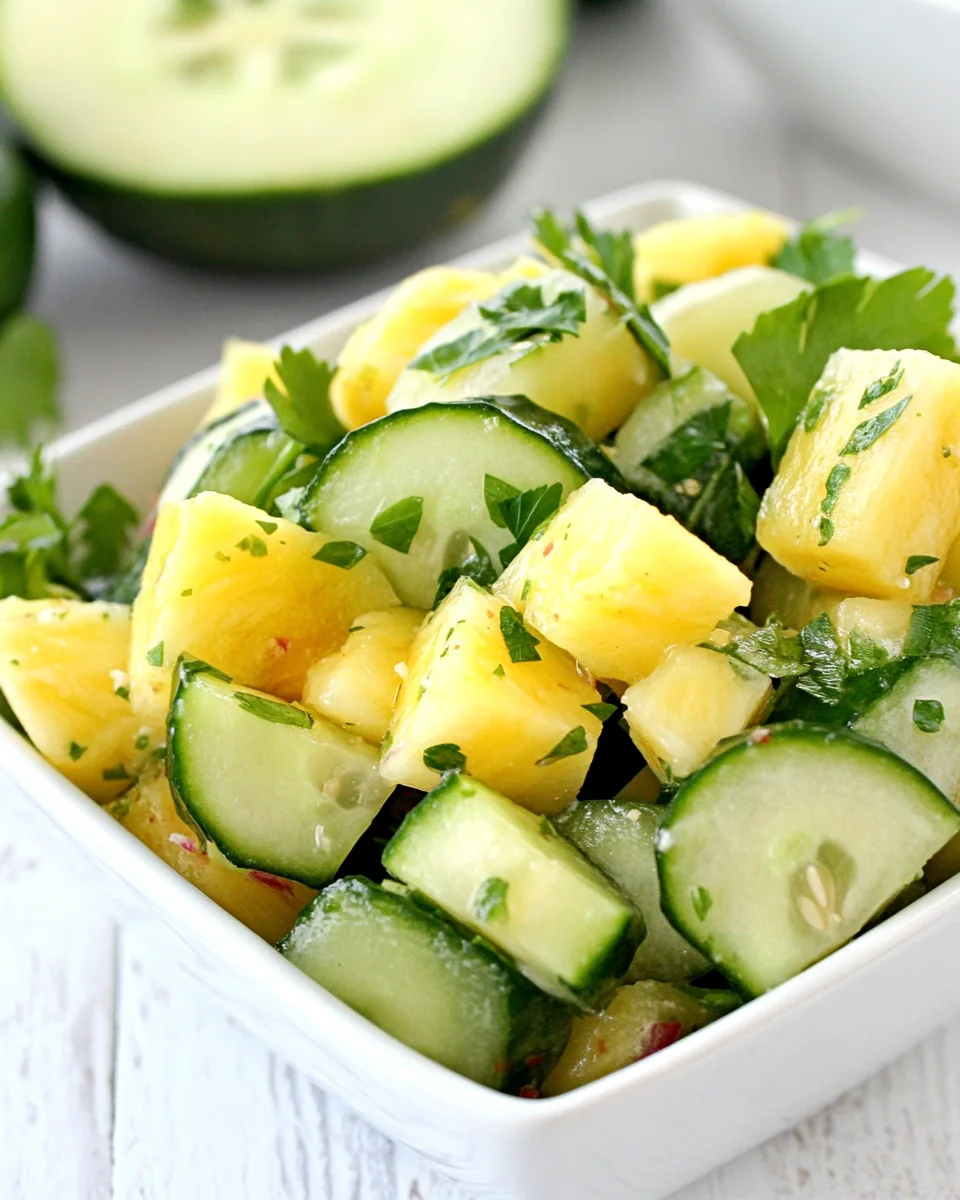 Pineapple Cucumber Salad