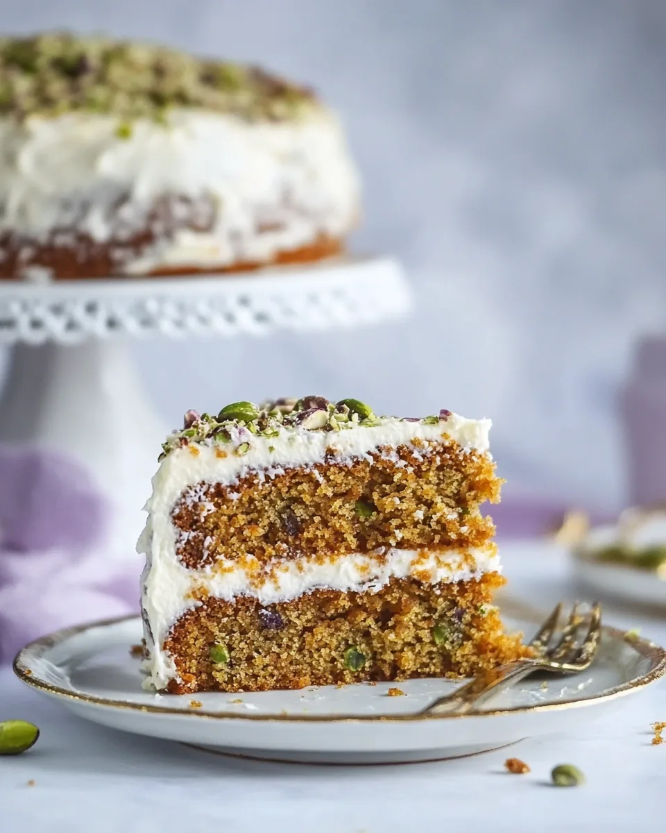 Pistachio Carrot Cake