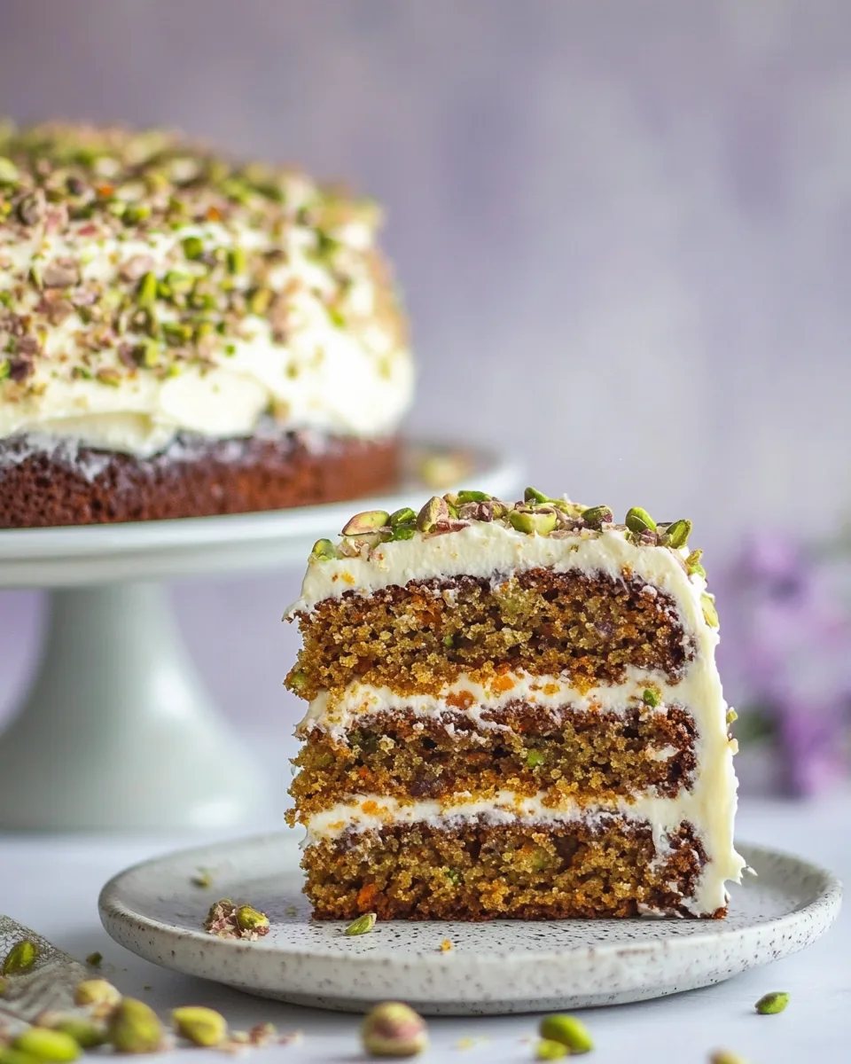 Pistachio Carrot Cake