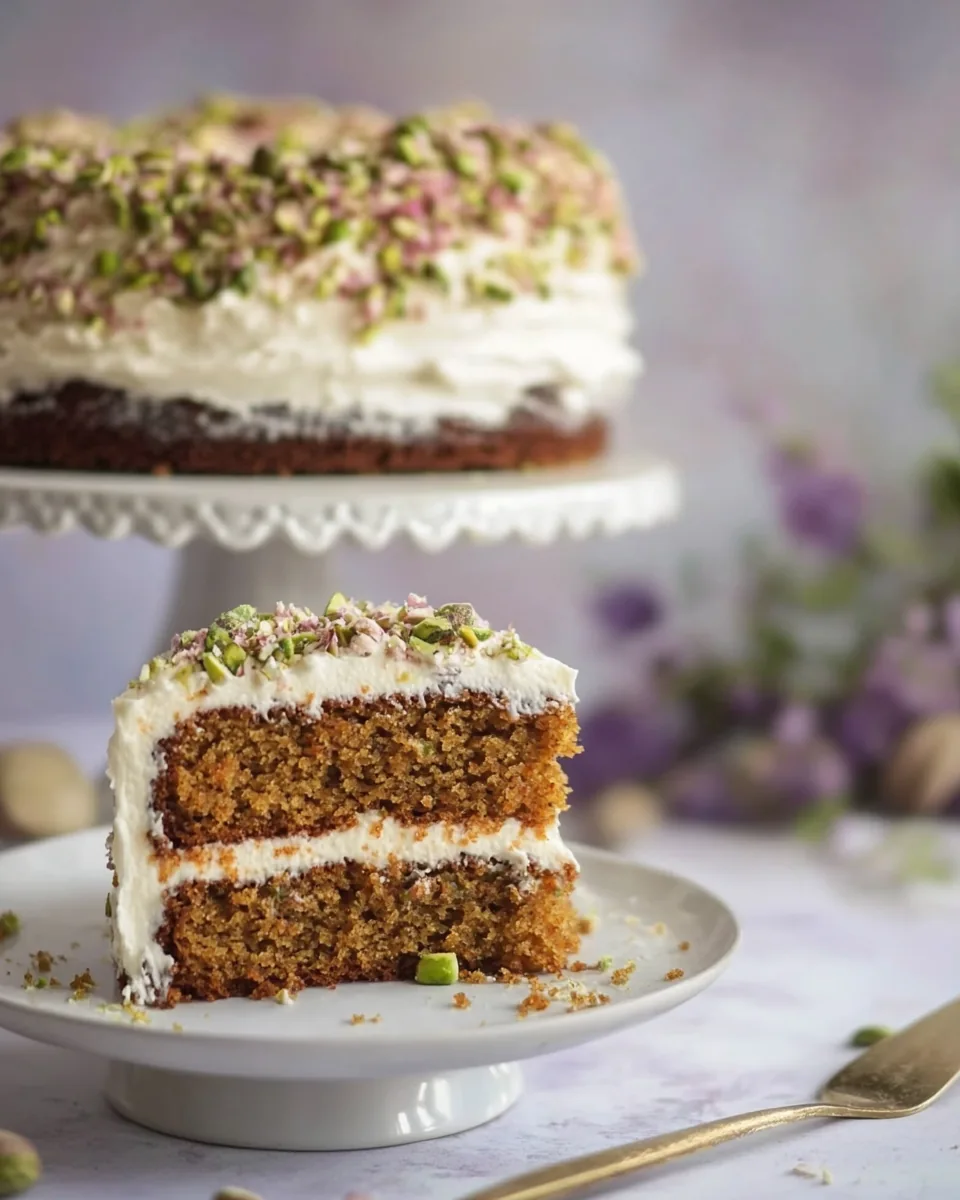 Pistachio Carrot Cake