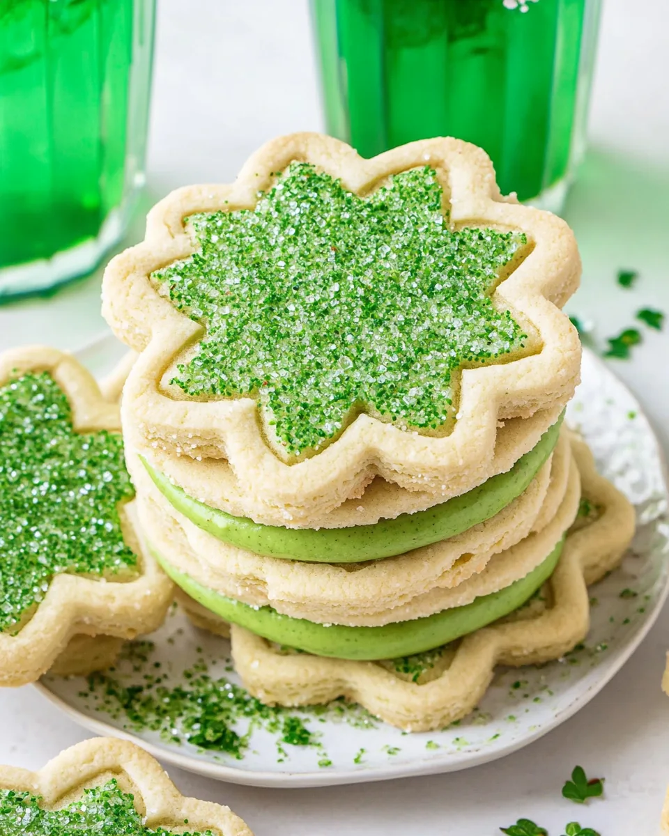 Pistachio Pudding Linzer Cookies