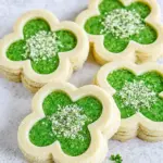 Pistachio Pudding Linzer Cookies