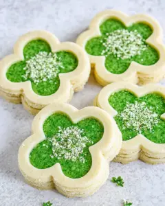 Pistachio Pudding Linzer Cookies
