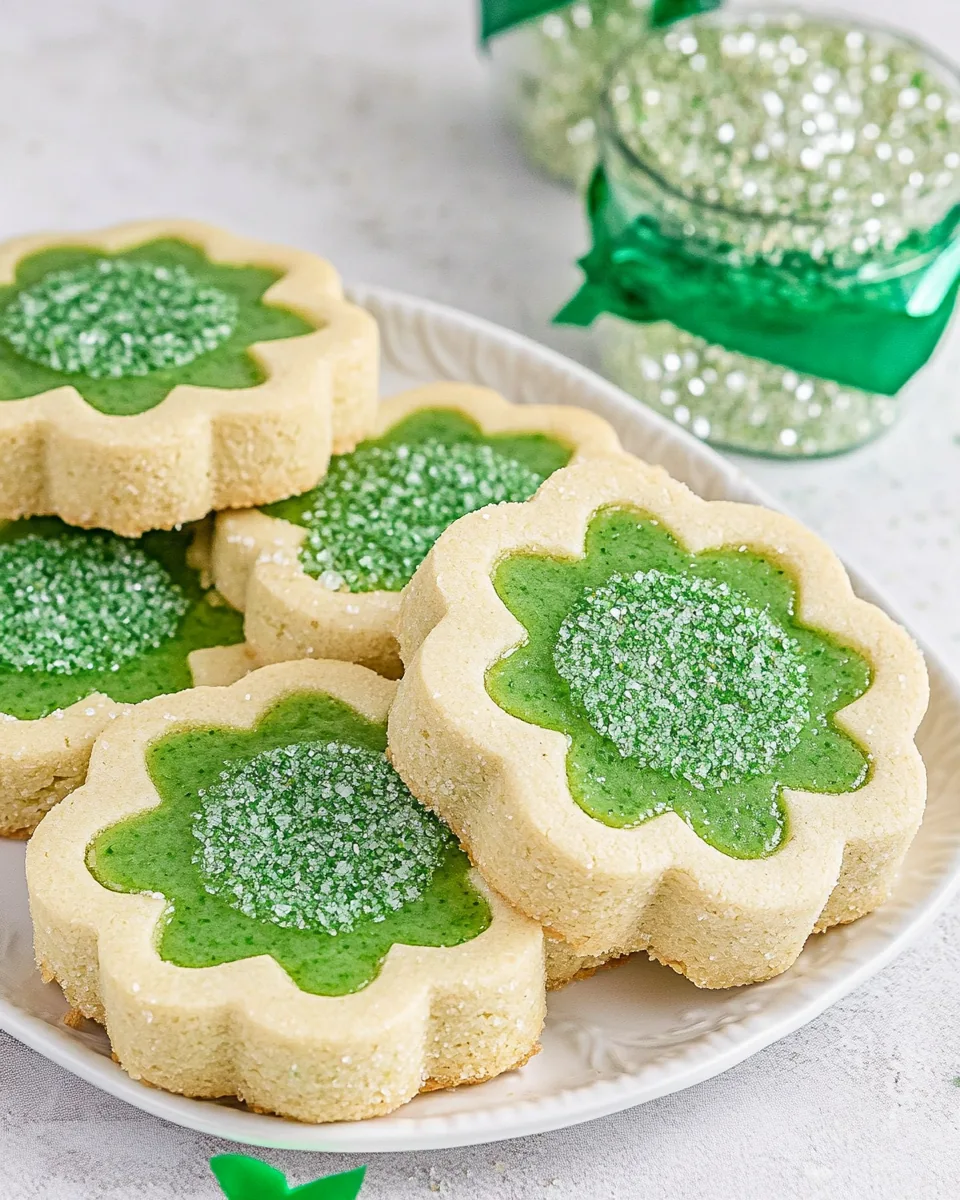 Pistachio Pudding Linzer Cookies