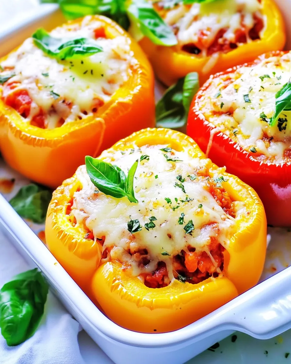Pizza Stuffed Peppers