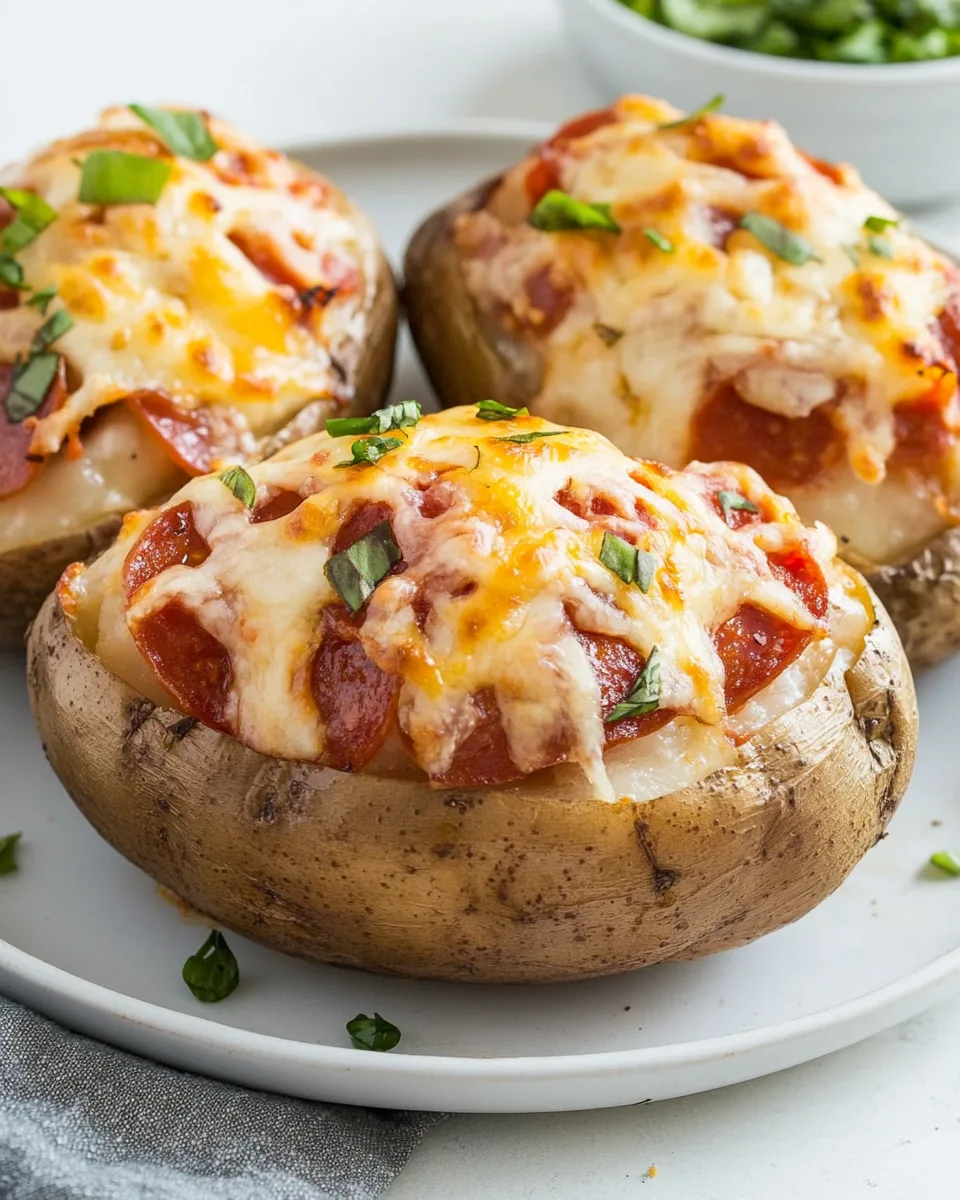 Pizza Stuffed Potatoes