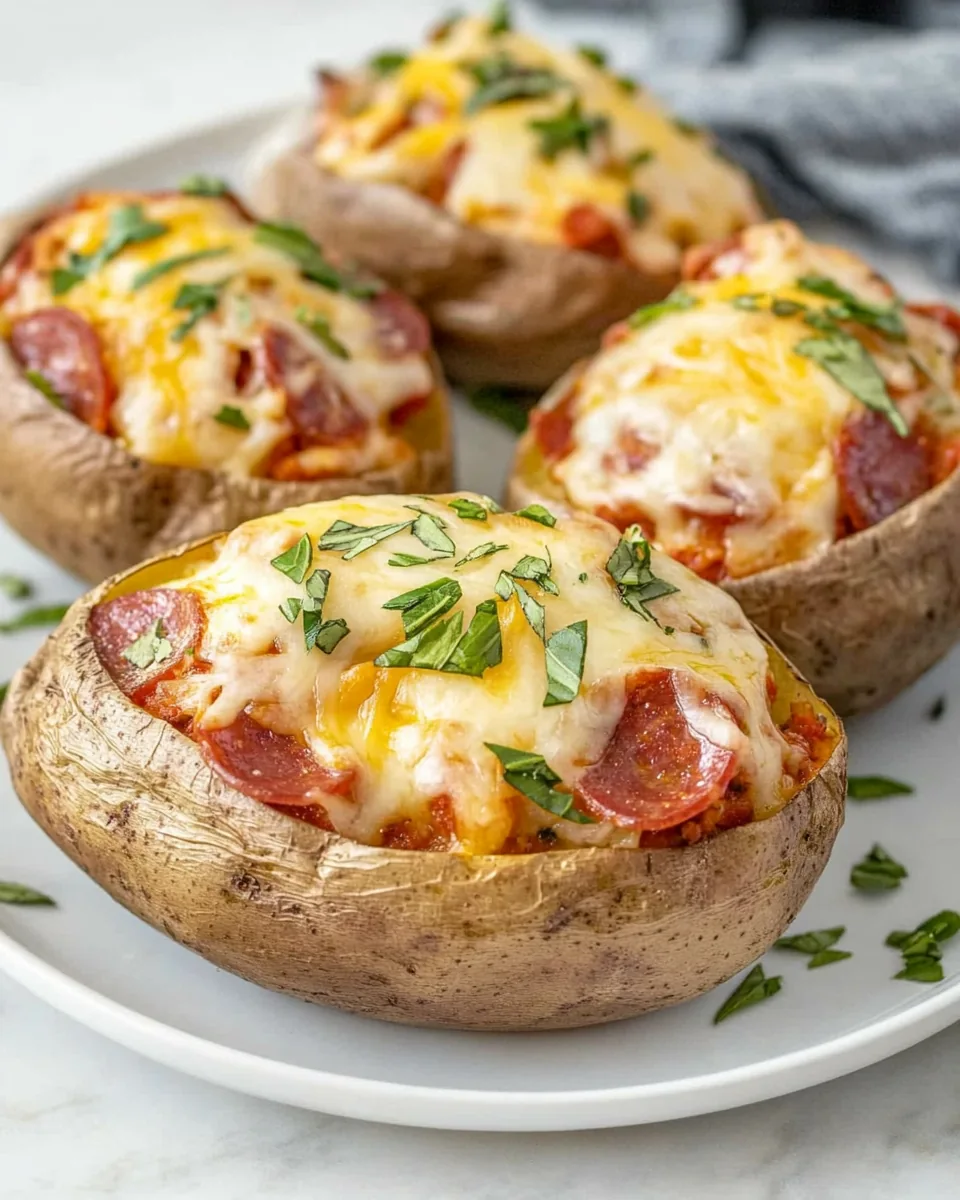 Pizza Stuffed Potatoes