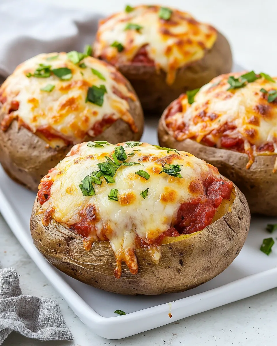 Pizza Stuffed Potatoes