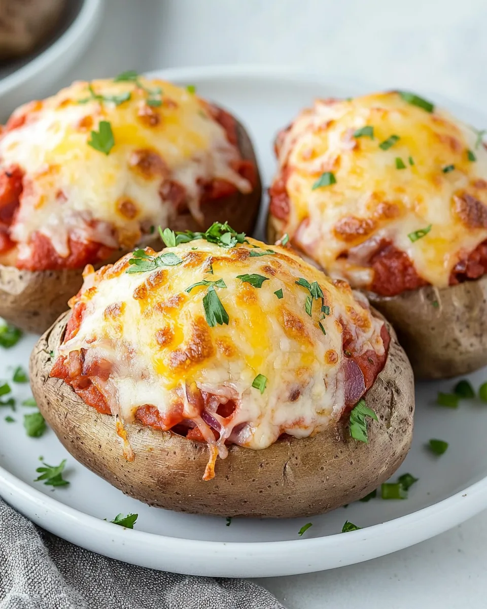 Pizza Stuffed Potatoes