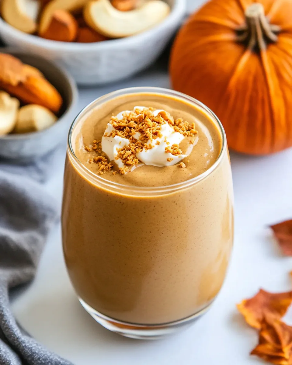 Pumpkin Peanut Butter Smoothie