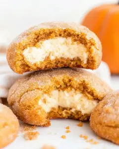 Pumpkin Snickerdoodle Cheesecake Cookies