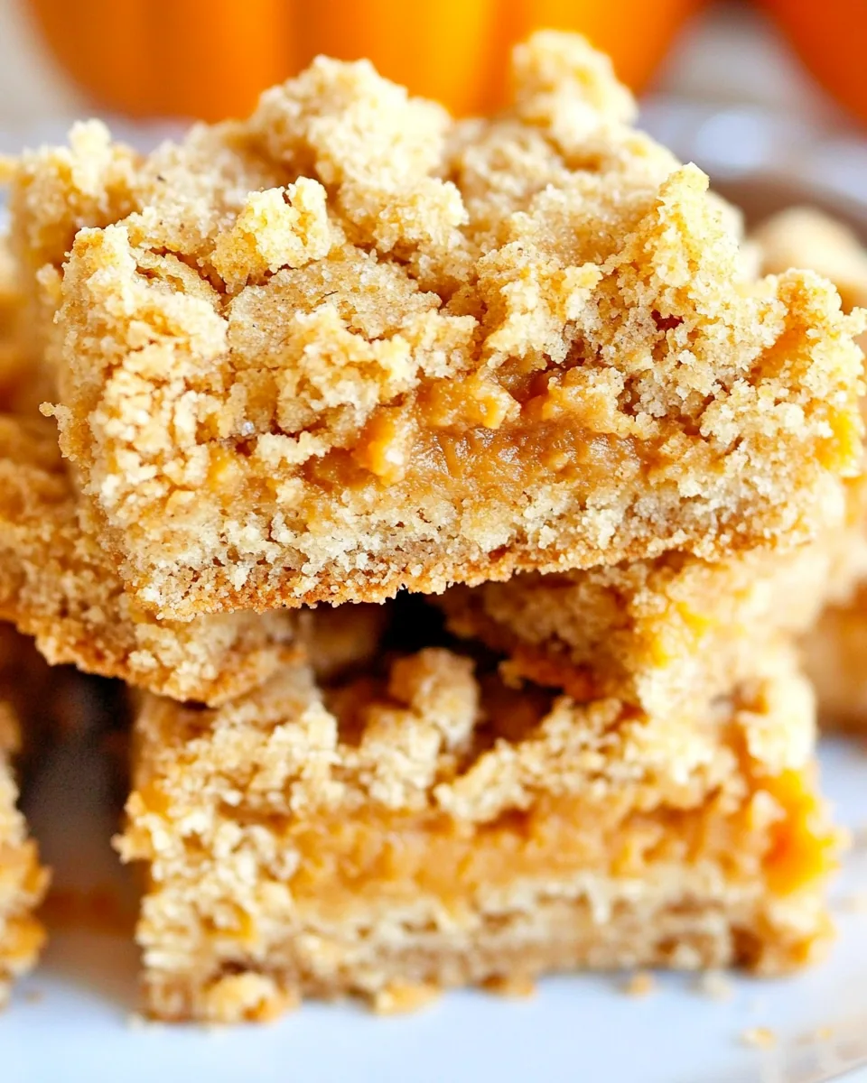 Pumpkin Spice Crumb Bars