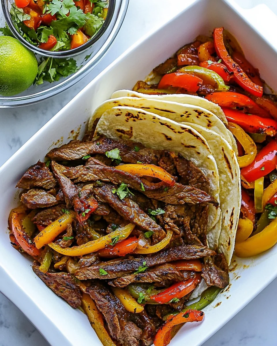 Quick Steak Fajitas