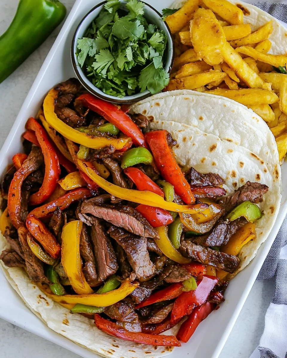 Quick Steak Fajitas