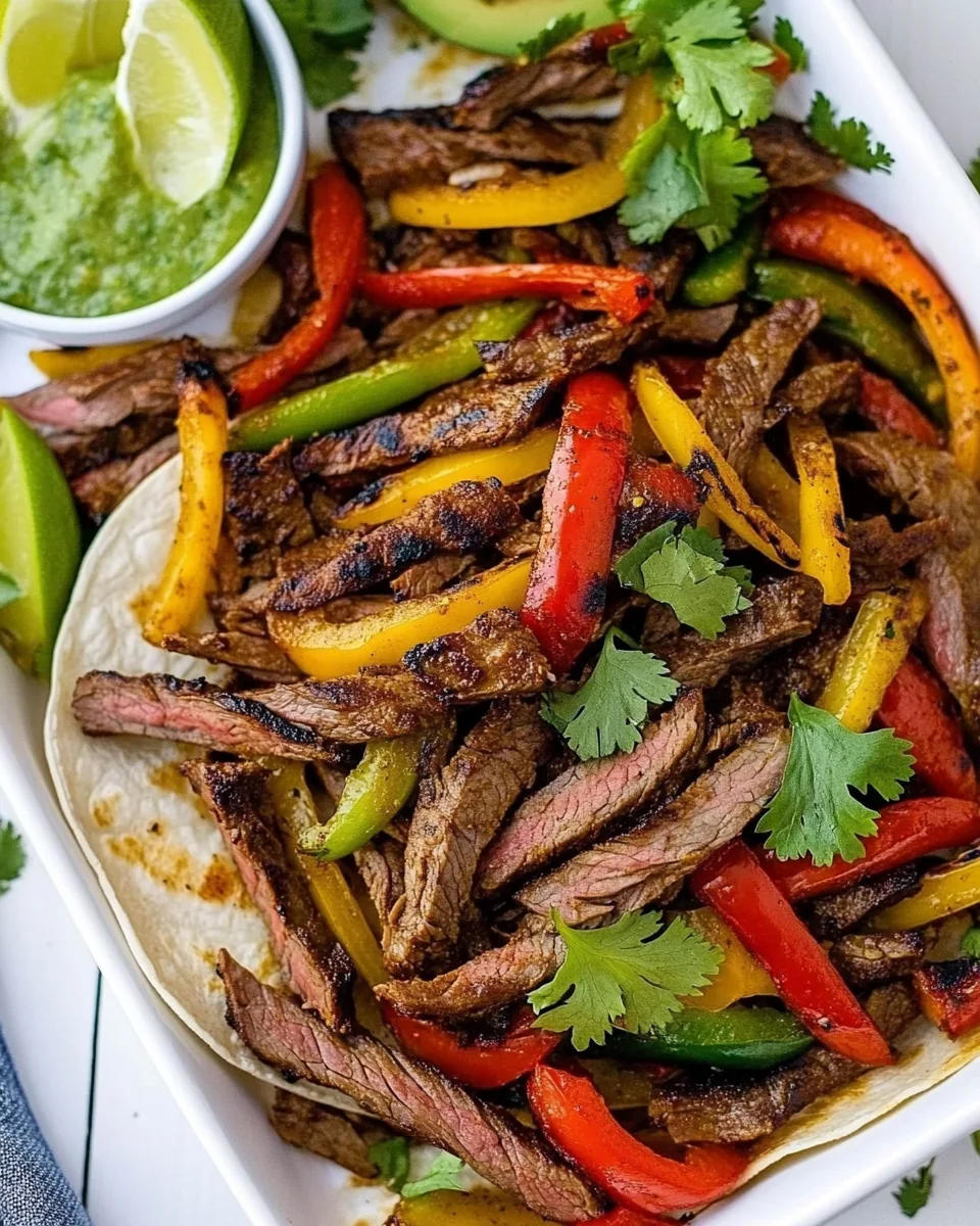 Quick Steak Fajitas