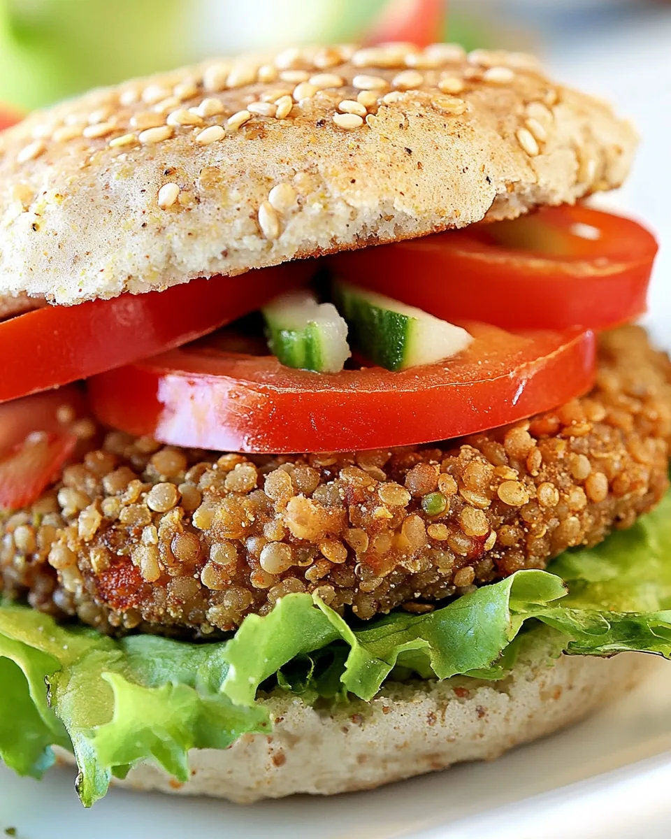 Quinoa Lentil Burger