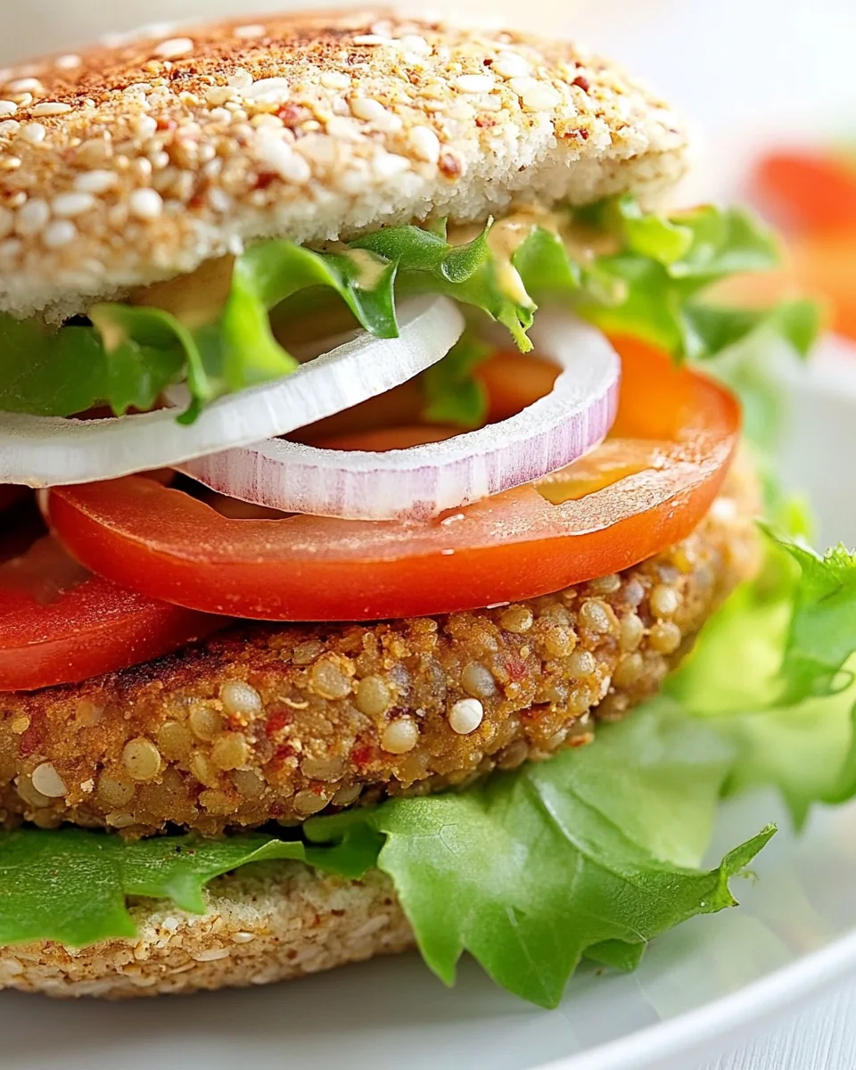 Quinoa Lentil Burger