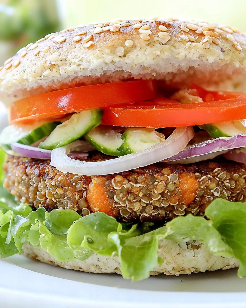 Quinoa Lentil Burger