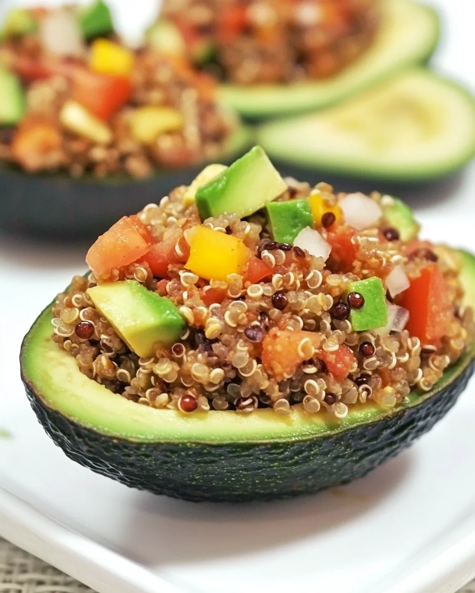 Quinoa Stuffed Avocado