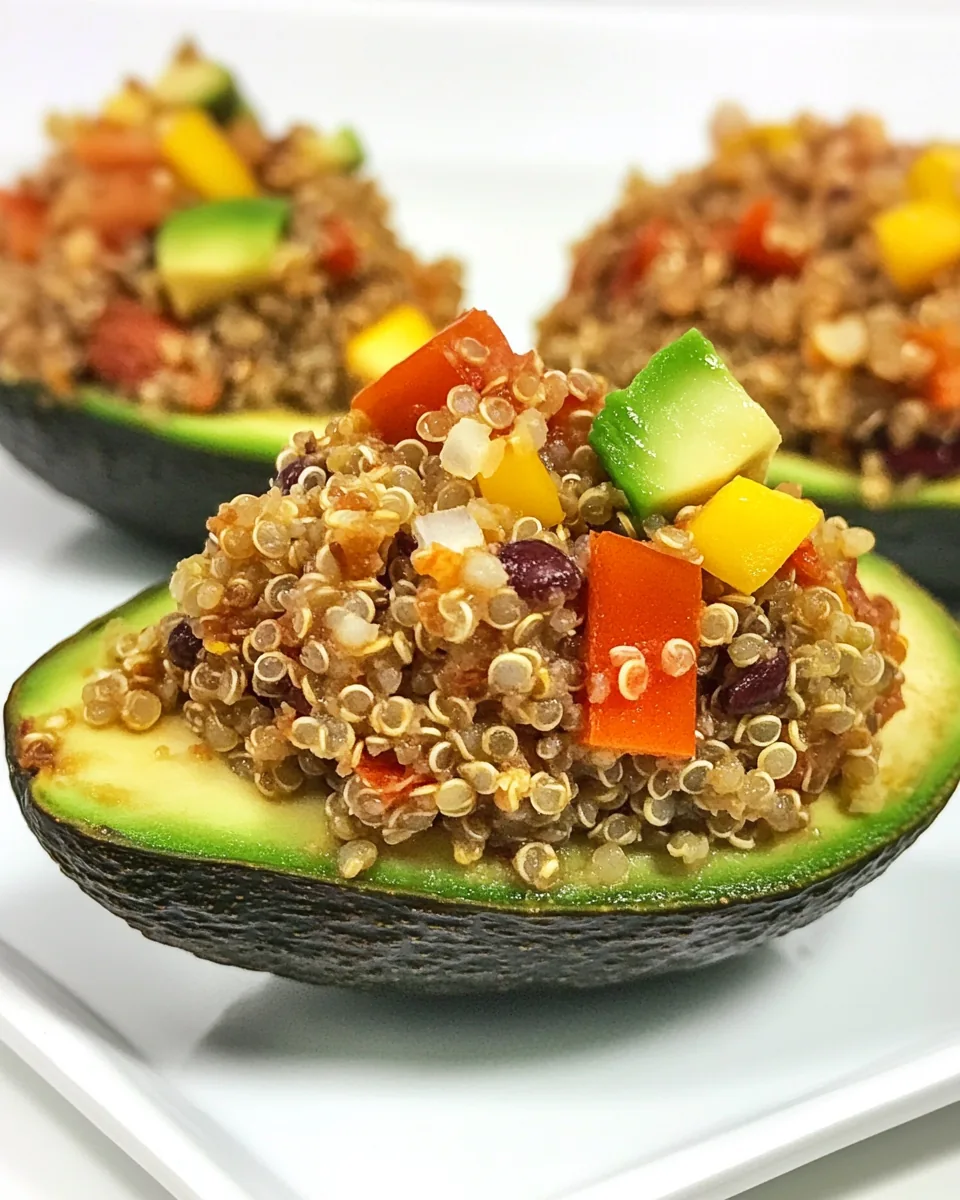 Quinoa Stuffed Avocado