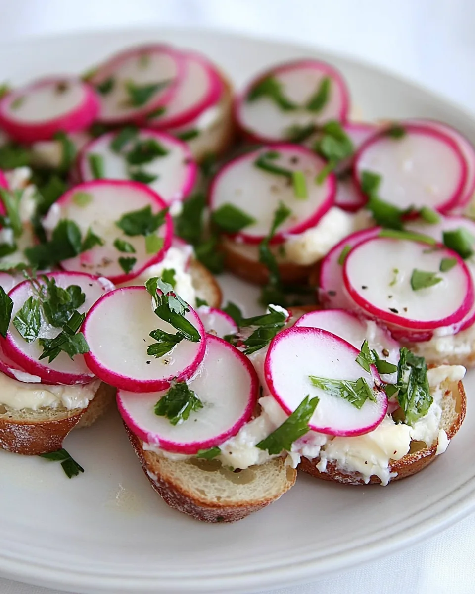 Radish and Butter Bites