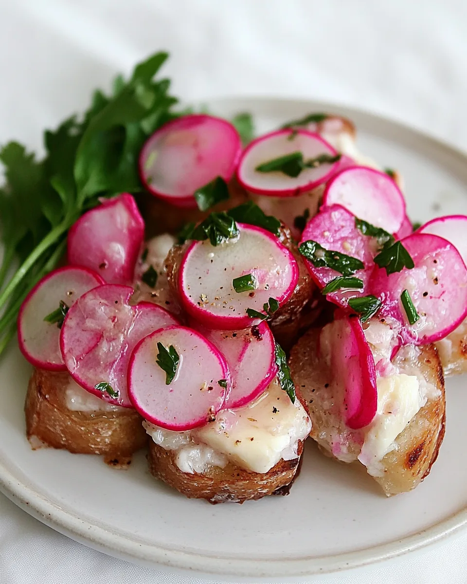 Radish and Butter Bites