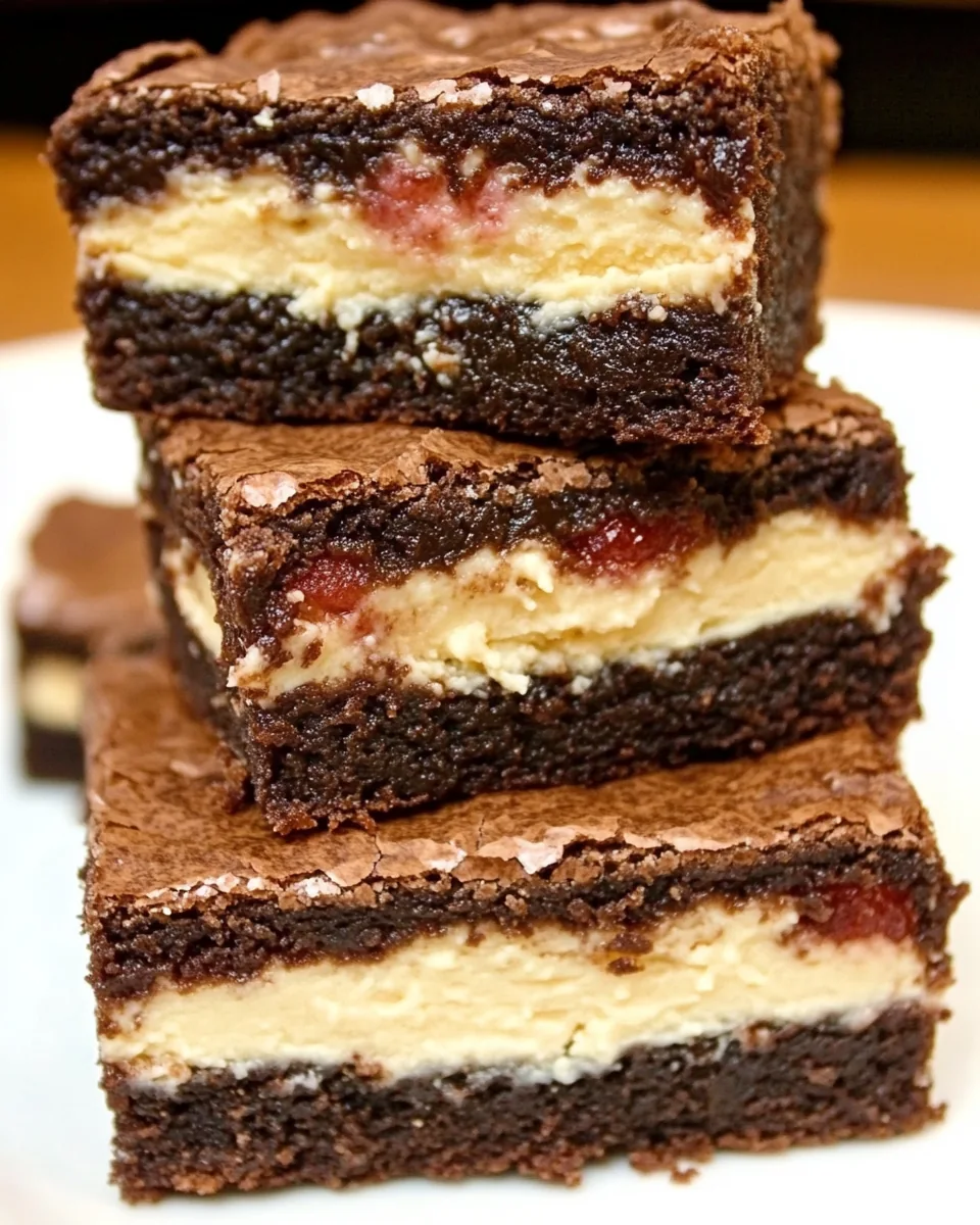 Raspberry Cream Cheese Brownies