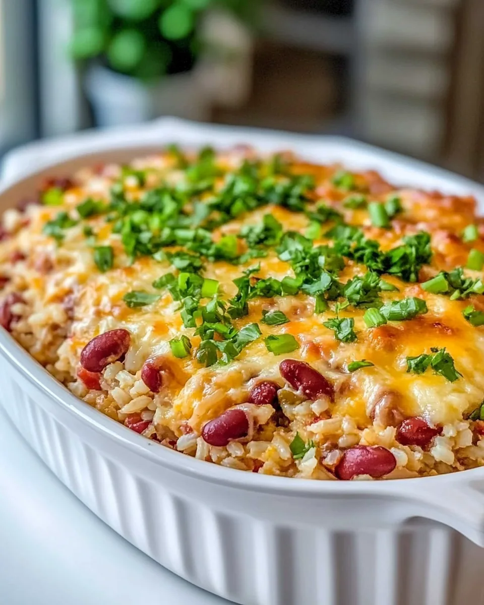 Red Beans Rice Casserole