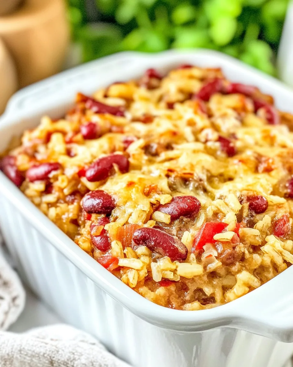 Red Beans Rice Casserole