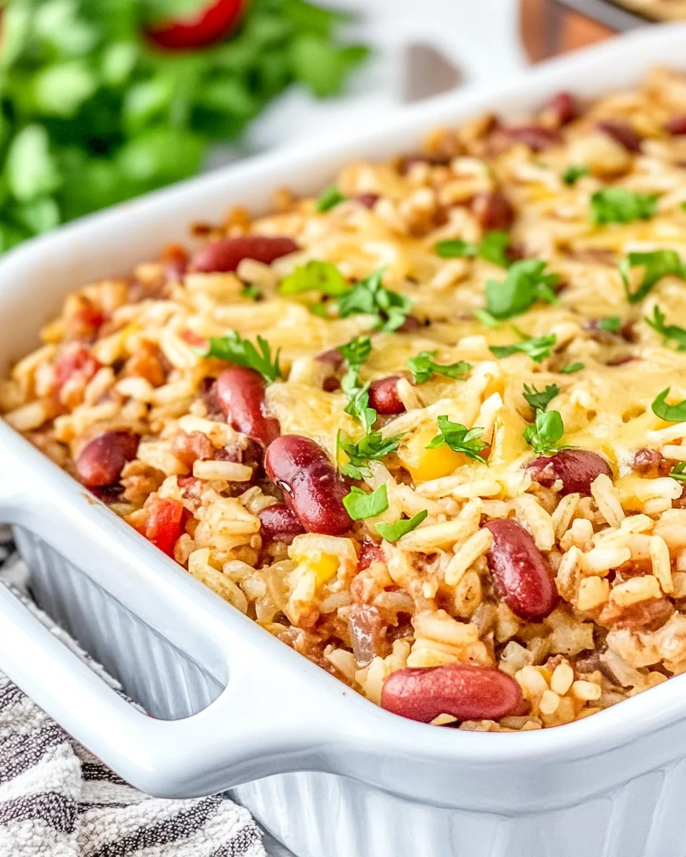 Red Beans Rice Casserole