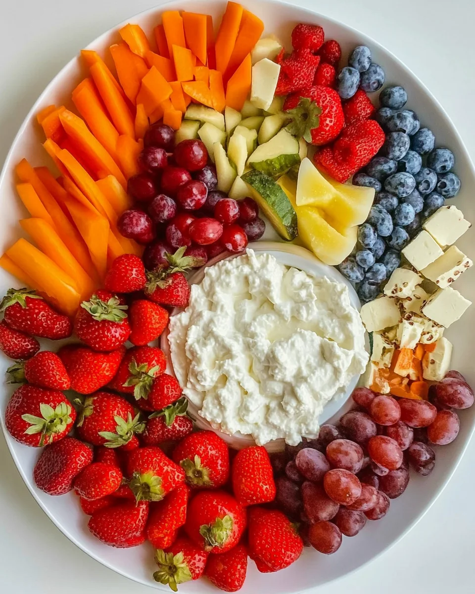 Red White and Blue Party Platter