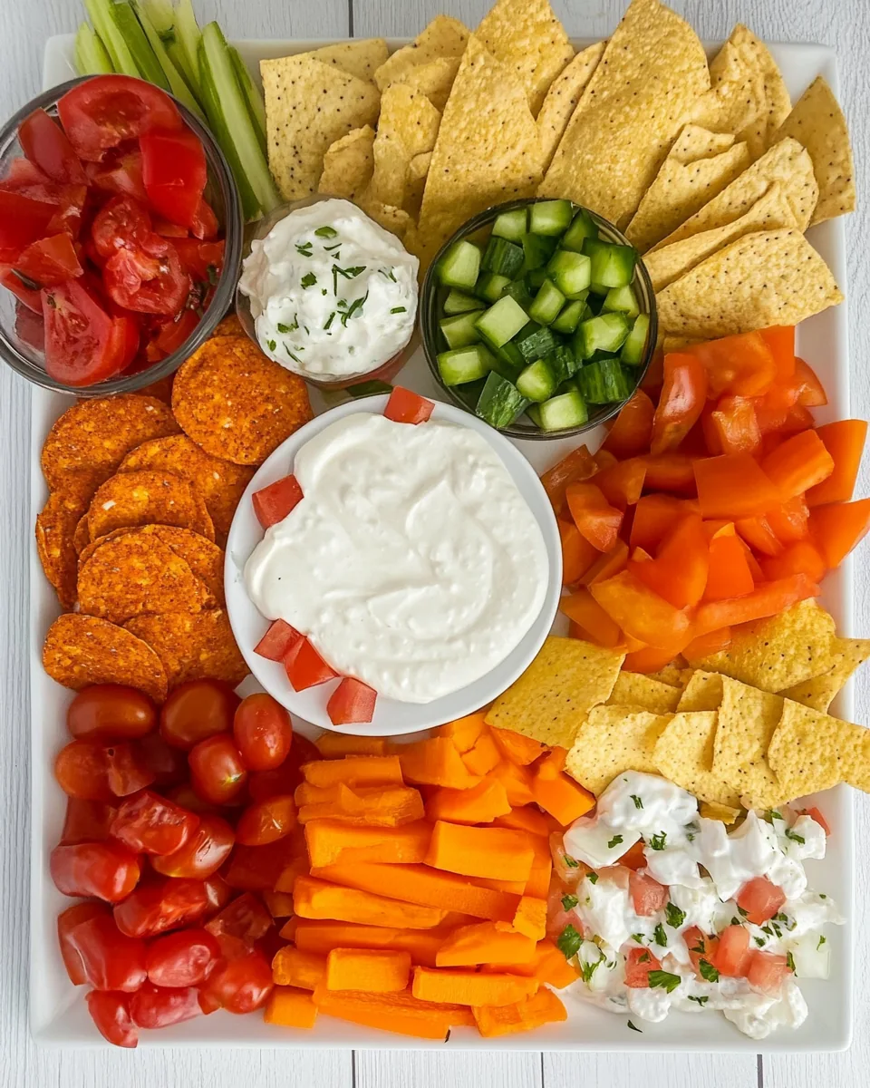 Red White and Blue Party Platter