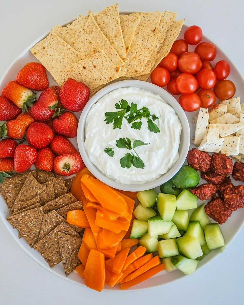 Red White and Blue Party Platter