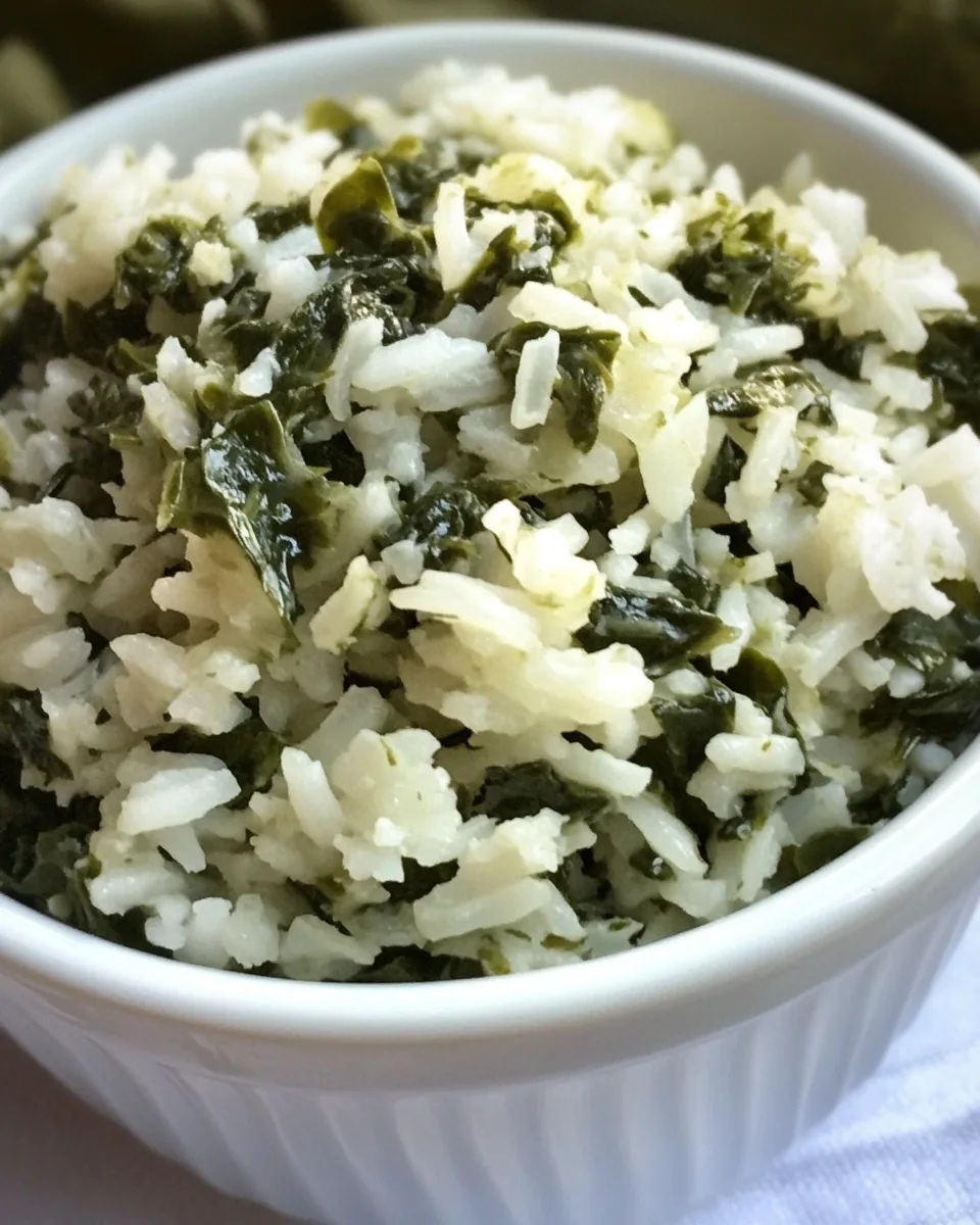 Rice with Spinach