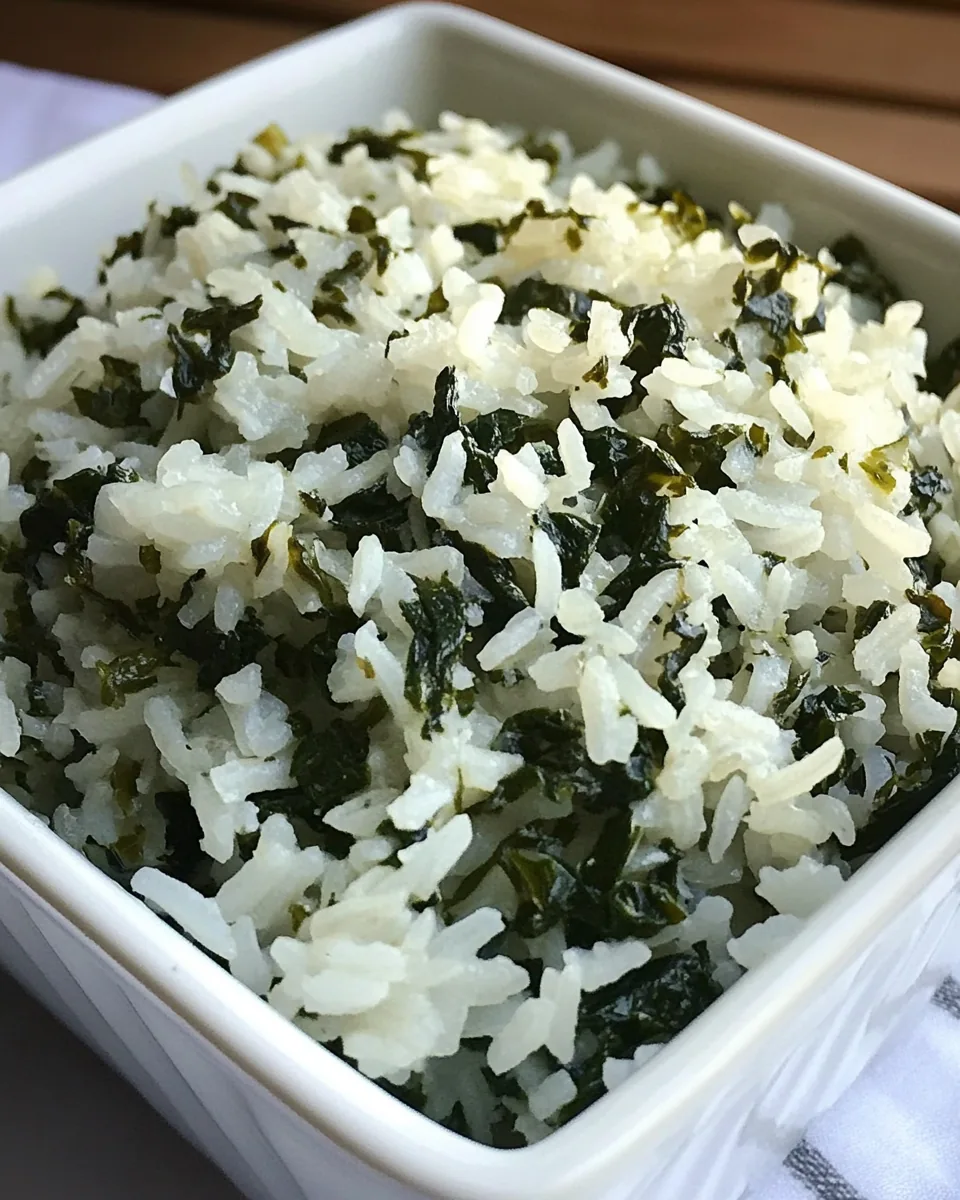 Rice with Spinach