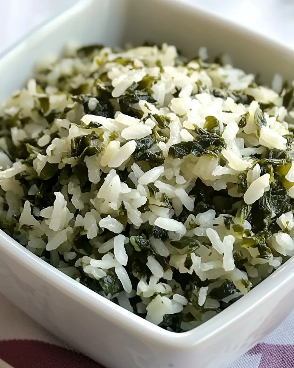 Rice with Spinach