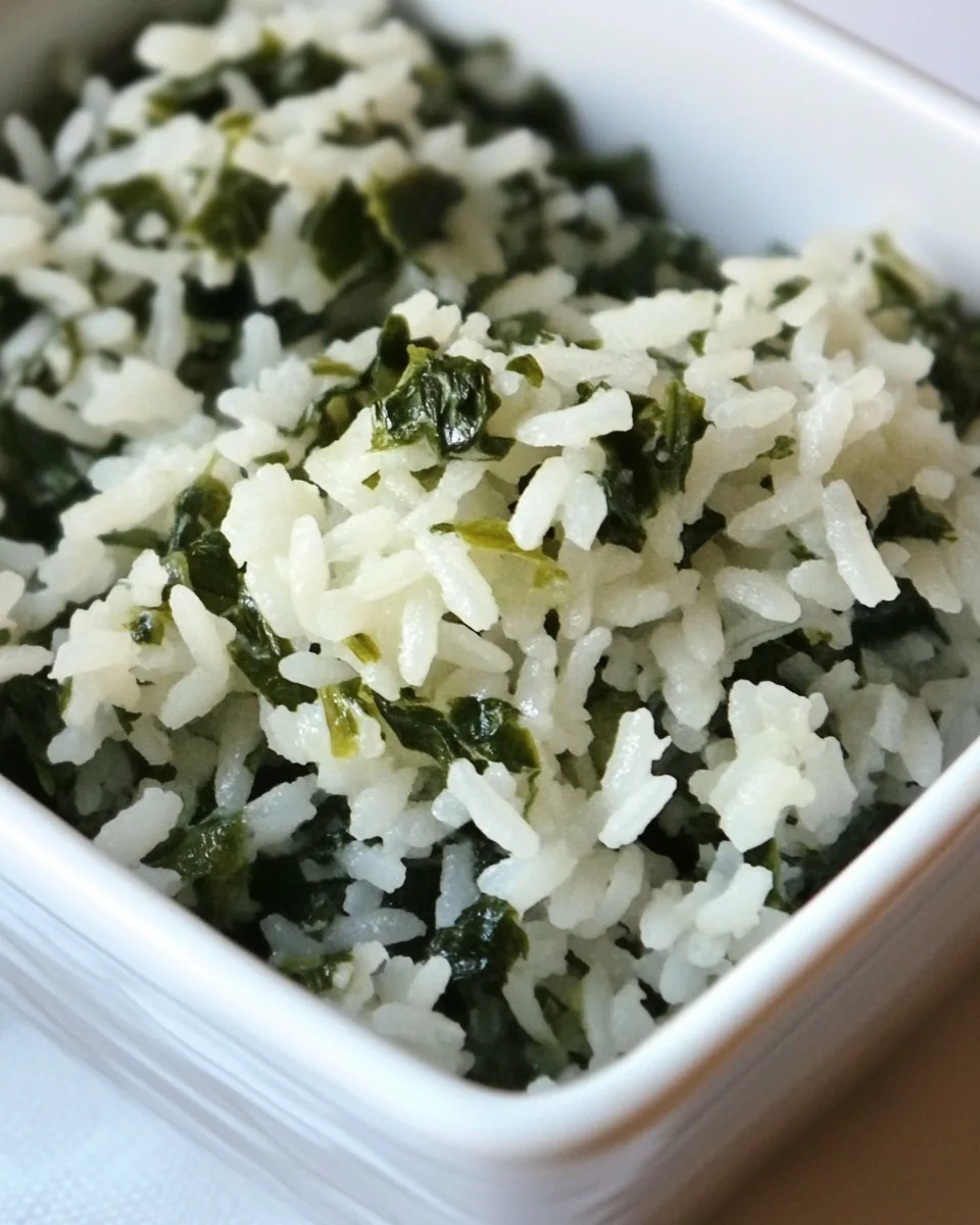 Rice with Spinach