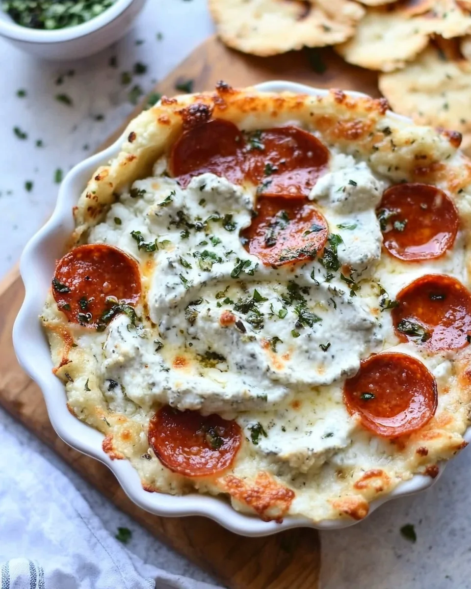 Roasted Cauliflower White Pizza Dip