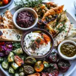Roasted Red Pepper Meze Platter