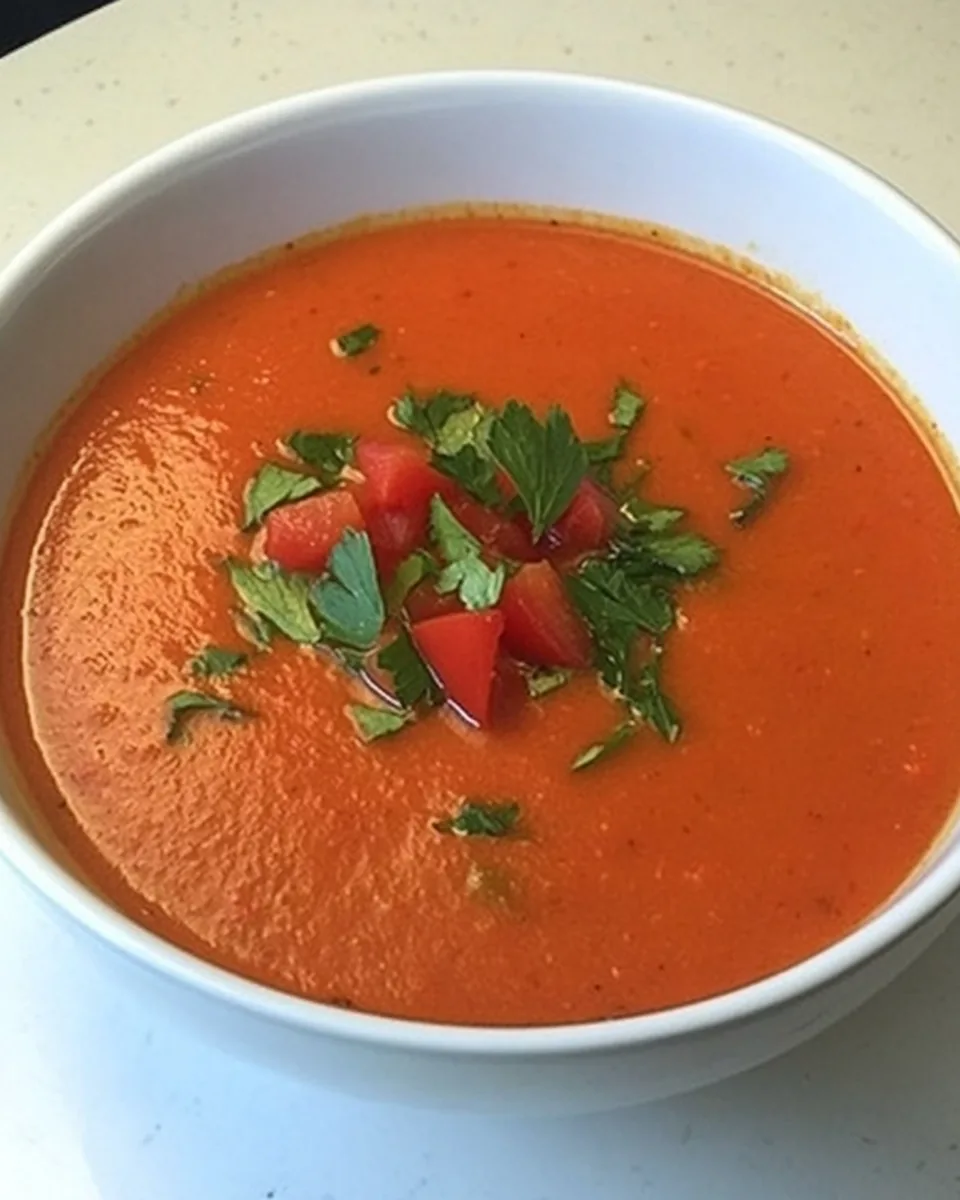 Roasted Red Pepper Tomato Soup