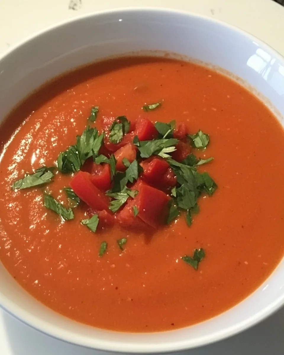 Roasted Red Pepper Tomato Soup