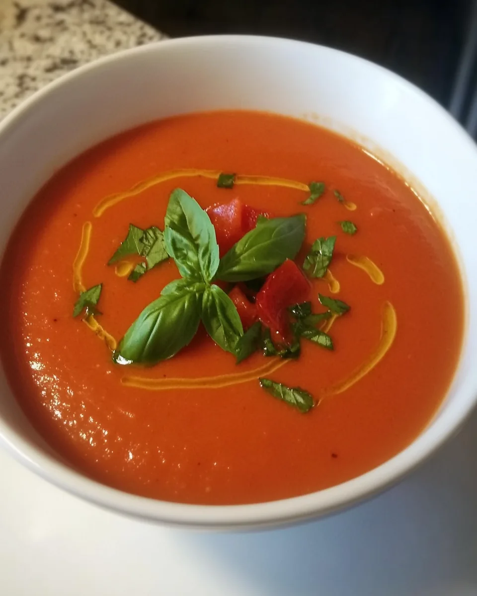 Roasted Red Pepper Tomato Soup