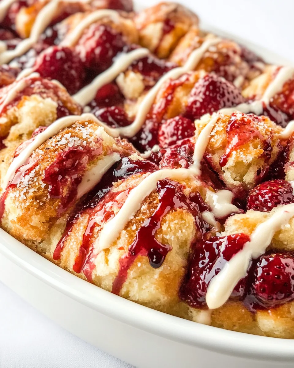 Roasted Strawberry Bubble Bread