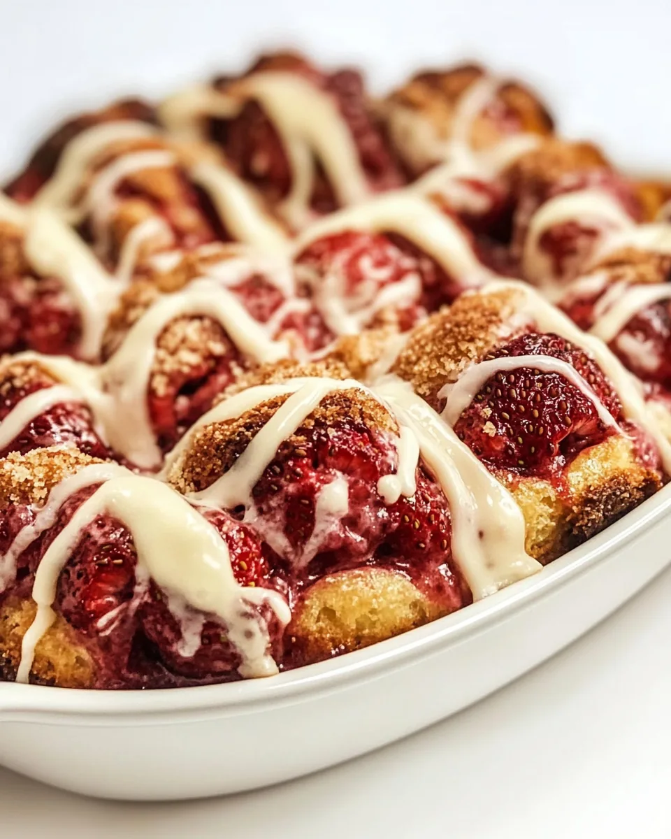 Roasted Strawberry Bubble Bread