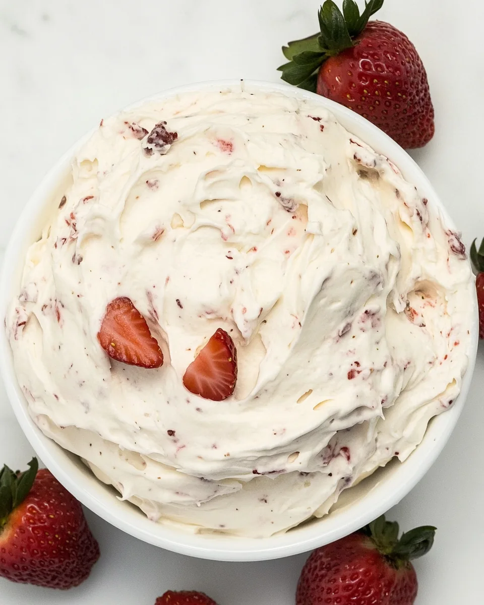 Roasted Strawberry Italian Buttercream