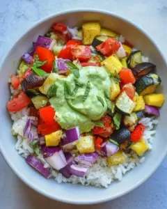 Roasted Summer Vegetable Burrito Bowls
