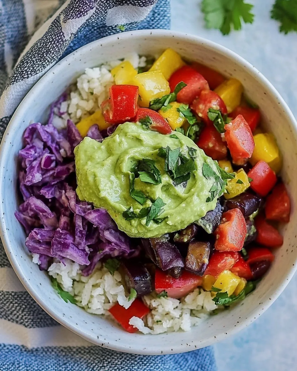 Roasted Summer Vegetable Burrito Bowls