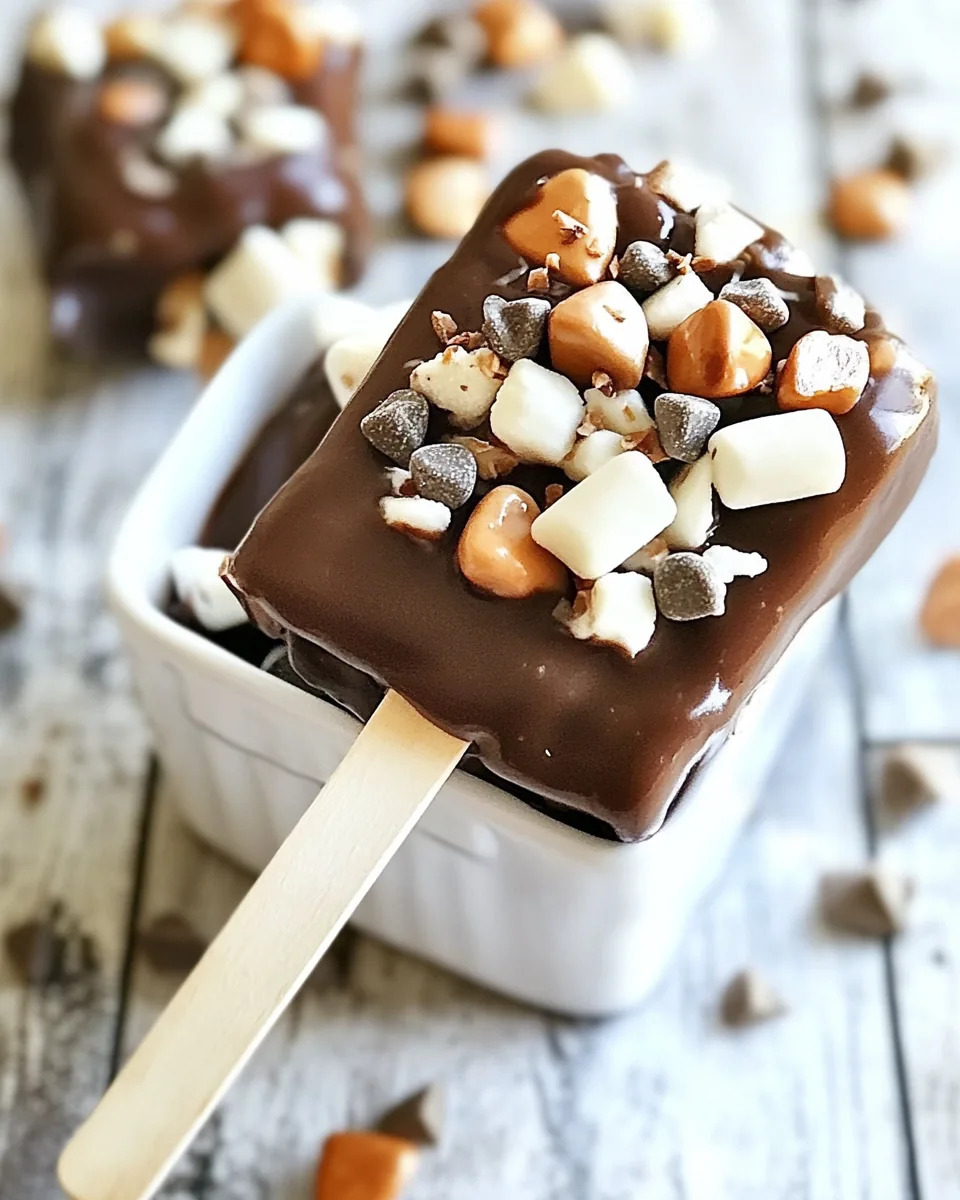 Rocky Road Pudding Pops